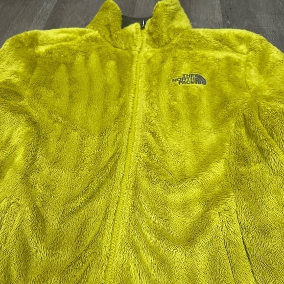 Small The North Face Retro Pile Lime Green Tennis Ball Sherpa Soft Full Zip Coat - Picture 3 of 10